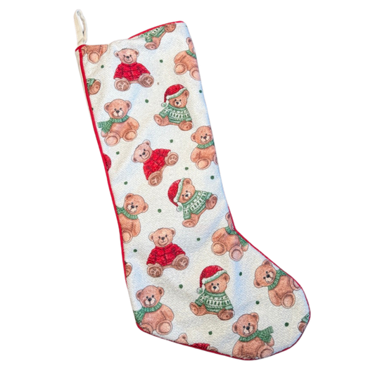 Teddy Knit Stocking