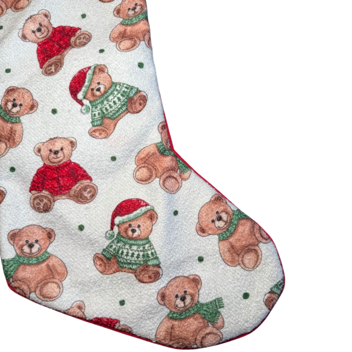Teddy Knit Stocking