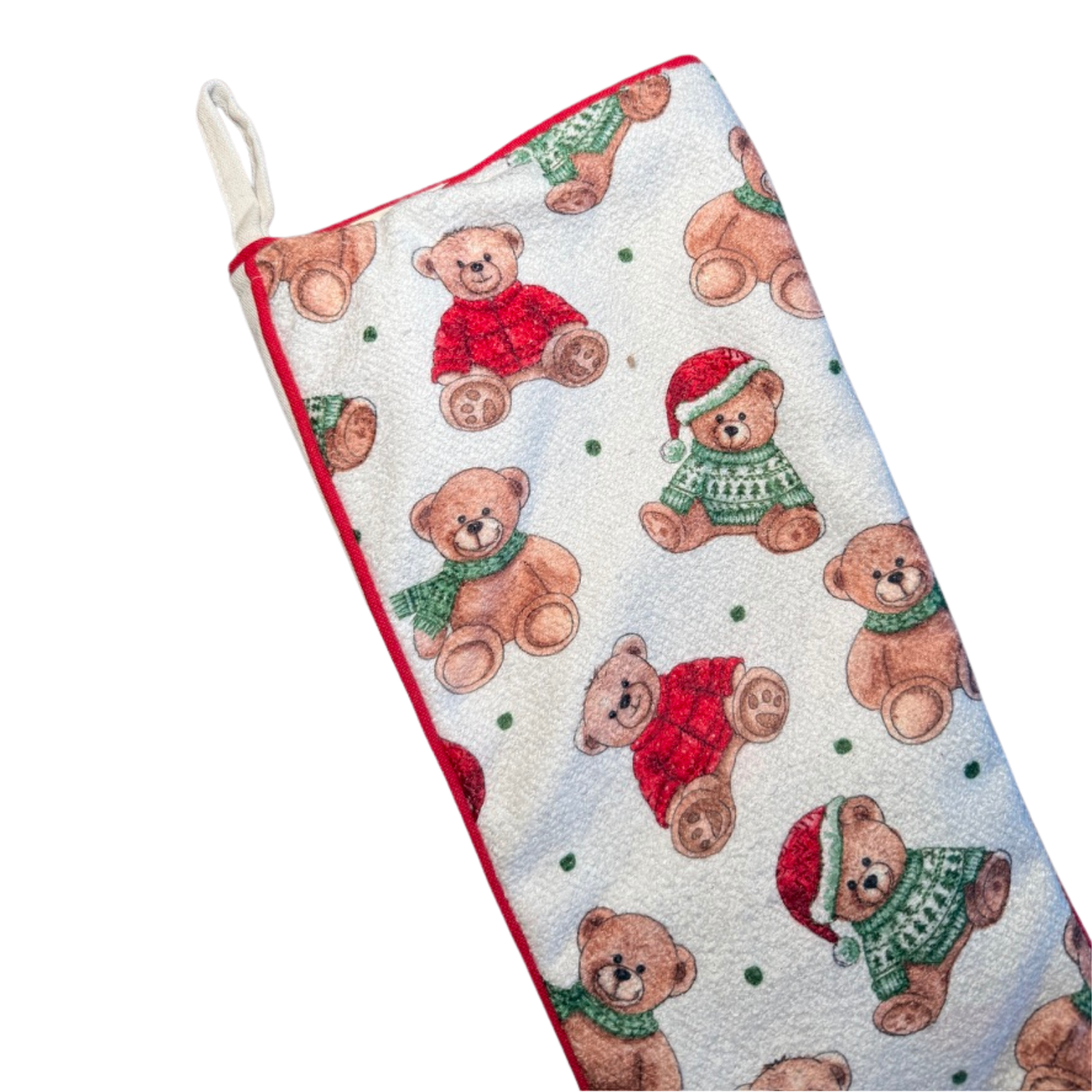 Teddy Knit Stocking
