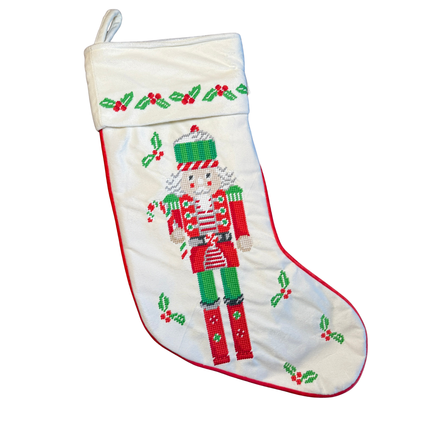 Nutcracker Needlepoint Stocking